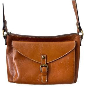 Patricia Nash Brown Leather Crossbody Purse Handbag
